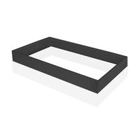 Bright Source 1200 x 600mm Surface Mounting Kit for Backlit LED Panel Light (Panel Not Included) - Matt Black Finish, Easy Assembly and Installation, for Non-Suspended Ceilings