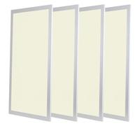 Bright Source 1200x600 LED Panel, Backlit Recessed Ceiling Light, 72W, 6200lm, 120° Beam Angle, IP20, 3000K Warm White, Driver Included, Low Glare UGR <19, Flicker Free, 4 Pack