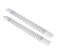 Bright Source 2 Pack 2ft LED Batten Light IP65 Cool White 4000K - Waterproof Integrated LED