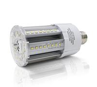 Bright Source 20w E27 LED Corn Light Bulb 6000k Daylight (2,500 Lumen) 140 Lumens Per Watt, 360° Beam Angle, Replaces Metal Halide/Son/HID/HPS for Parking, Stadiums, Warehouse & Factory