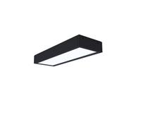 Bright Source 40W 3000K 1200X300 Led Surface Mounted Panel - Warm White - Matt Black Finish