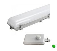 Bright Source 4Ft 19W Ip65 Single Led Non Corrosive Fitting - Cct - Self Test Emergency & Pir Sensor