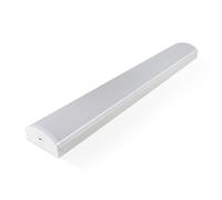 Bright Source 4ft 38w Integrated LED Education Batten Fitting, Self Test Emergency, 4560lm, 3CCT Switchable 3000K 4000K 6000K, Polycarbonate & Steel Construction, Easy Installation