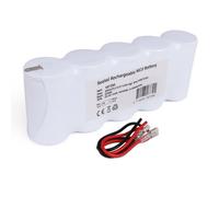 Bright Source 5 Cell 6V 4Ah Side By Side Nicd Emergency Battery With Tags & Leads