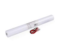 Bright Source 5 D Cell Inline Stick 6v 4000mAh NiCd Rechargeable Emergency Lighting Battery with Electrical Contact Solder Tags & Attachable Leads