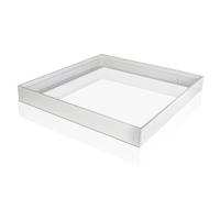 Bright Source 600 x 600mm Surface Mounting Kit for Backlit LED Panel Light (Panel Not Included) - Glossy White Finish, Easy Assembly and Installation, for Non-Suspended Ceilings