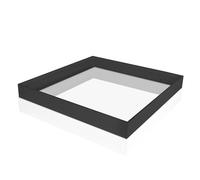 Bright Source 600 x 600mm Surface Mounting Kit for Backlit LED Panel Light (Panel Not Included) - Matt Black Finish, Easy Assembly and Installation, for Non-Suspended Ceilings