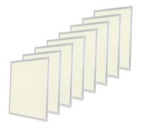 Bright Source 600x600 LED Panel, Backlit Recessed Ceiling Tile Light, 40W, 3600lm, 90° Beam Angle, 3000K Warm White, Driver Included, Low-Glare UGR<19, Flicker Free, 8 Pack