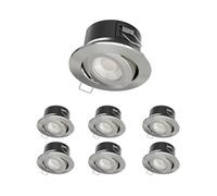 Bright Source All In One 8W/10W Tiltable Led Dimmable Downlight - Cct - 6 Pack