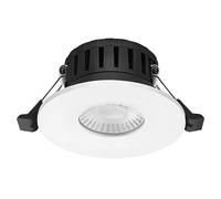 Bright Source All in One Switchable Wattage 5w/8w LED Downlight - 4 Light Colour Temperatures - 2700K 3000K 4000K 6000K Extra Warm Cool Daylight White - White Bezel IP65 Fire Rated Dimmable Spotlight