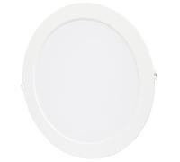 Bright Source Core LED Round Panel Downlight, Slimline Recessed Ceiling Spotlight, 24W, 2160lm, 4000K Cool White, IP20, 270mm Cutout, LED Driver Included