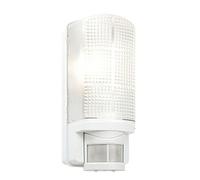 Bright Source E27 Ip44 White Security Bulkhead - Pir Sensor