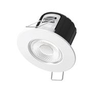 Bright Source ECO5 LED Recessed Dimmable Downlight, 5w, 6000K Daylight White, 530lm, IP65 Rated with Bezel, Fire Rated, 55mm Cutout