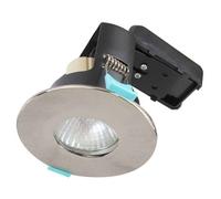 Bright Source Fixed Ip20 Gu10 Downlight - Satin Nickel