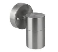 Bright Source GU10 Outdoor Wall Light Fitting, Up Down, Silver Stainless Steel Construction, IP44 Rated, Modern Home Porch Light (1, Down Wall Light)