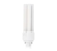 Bright Source LED PL-C Retrofit Compact Bulb, CFL Replacement, G24 2-pin Socket Base, 10W, 1200lm, IP44, 3CCT Adjustable Light Colour 3000K 4000K 6000K, for Direct Mains Installation Only