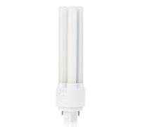 Bright Source LED PL-T Retrofit Compact Bulb, CFL Replacement, G24 2-pin Socket Base, 15W, 1800lm, IP44, 3CCT Adjustable Light Colour 3000K 4000K 6000K, for Direct Mains Installation Only