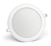 Bright Source LED Round Panel Downlight, 20w Slimline Recessed Ceiling Spotlight, 1600lm Lumen Output, 3CCT Adjustable Colour Temperature 3000K 4000K