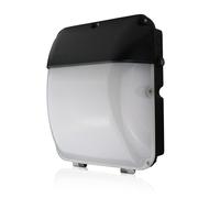 Bright Source LED Slim Wall Pack 30W, 2,200 lm, IP65 IK10, Photocell, 3CCT 3000K/4000K/6000K, Outdoor Bulkhead Light (243083)