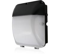 Bright Source LED Slim Wall Pack, Outdoor Bulkhead Light Fitting, 0-10V Dimmable, Photocell, 30w, 2200lm, 3CCT Switchable Colour Temperature 3000K 4000K 6000K, IP65 Waterproof