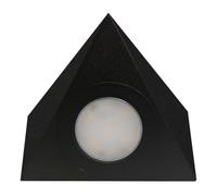 Bright Source LED Triangular Pyramid Cabinet Cupboard Unit Shelf Light, Black, 2.5W, 220lm, 3CCT Switchable 3000K 4000K 6000K