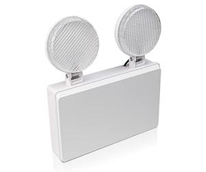Bright Source LED Twin Spot Emergency Non-Maintained Light Fitting, IP20, 4W, 400lm, 6500K Daylight White, 3 Hour Emergency Mode, Lightweight Polycarobonate Construction