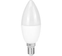 Bright Source Non-Dimmable Opal Frosted LED Candle Bulb, 4.8W, 470lm, E14 Small Edison Screw, 4000K Cool White