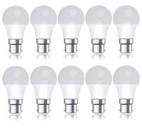Bright Source Non-Dimmable Opal Frosted LED GLS Bulb, 10.5W, 1055lm, B22 Bayonet, 6500K Daylight White - Pack of 10 Bulbs