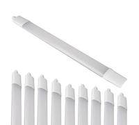 Bright Source Pack of 30 2ft LED Batten Light IP65 Cool White 4000K - 9W 900lm Waterproof Integrated LED - Commercial Garage Workshop Lighting