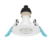 Bright Source Slimine GU10 Recessed Ceiling Downlight Can Fitting, IP65 (1, Glossy White)