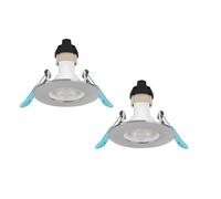 Bright Source Slimine GU10 Recessed Ceiling Downlight Can Fitting, IP65 (2, Polished Chrome)
