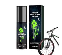 Bright Spray Paint - 100ml Glowing In The Dark, Safety Reflective Coating | High Visibility Glow Clothes Bicycles Skateboards Canvas Wood Fabric for Nighttime Decoration and Outdoor Enhancements with