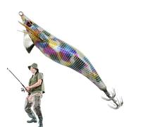 Bright Squid Jigs, Bright Squid Lure - Bass Baits - Fluorescent Night Bait, Artificial Attracting Tools for Freshwater Saltwater