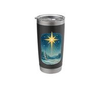 Bright Star Over Winter Sky Stainless Steel Insulated Tumbler