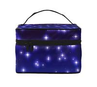 Bright Stars Travel Makeup Bag - Elegant and Spacious Cosmetic Organizer for On-The-Go