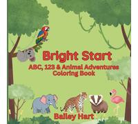 Bright Start: ABC, 123 & Animal Adventures Coloring Book