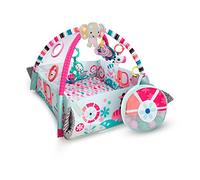 Bright Starts 5-in-1 Your Way Ball Play, Mat & Activity Gym with 35 Balls, 12 Toys and 20 Minutes of Lights and Music, Pink (Pack of 1)