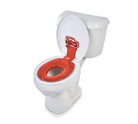 Bright Starts Disney Baby Cars Lightning McQueen Flip & Sit Potty, Attaches to Toilet Securely, Space Saving Design Fits Most Toilets, Easy to Clean