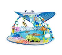 Bright Starts, Disney Baby, Finding Nemo Ocean Lights Baby Activity Gym and Play Mat with Detachable Toys, Sound and Music, Ages Newborn + (Pack of 1)