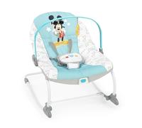 Bright Starts Disney Baby MICKEY MOUSE Infant to Toddler Rocker & Seat with Vibrations and Removable Toy Bar, 0-30 Months Up to 40 lbs (Original Bestie)