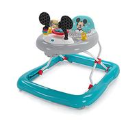 Bright Starts Disney Baby Mickey Mouse Original Bestie 2-in-1 Baby Activity Walker - Easy Fold Frame and Removable -Toy Station, 6 Months and up