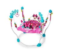 Bright Starts Disney Baby Minnie Mouse Peekaboo Activity Jumper with Lights and Melodies, 8 Toys, 4 Adjustable Positions, Ages 6 Months +