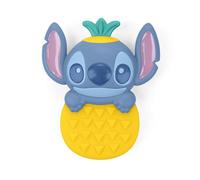 Bright Starts Disney Baby Stitch Tropical Teethe Rattle & Teether, Pineapple Shaped Activity Teether Toy for Newborns and Up