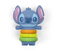 Bright Starts Disney Baby Stitch Twist-a-Stitch Fidget Toy with Textured Rings and Rattle Beads, On The Go Toy for Newborns & Up