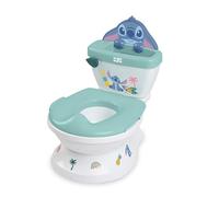Bright Starts, Disney Stitch My Size Potty - 2-in-1 Toddler Potty Training Toilet with Flushing Sound, Splash Guard, Removable Seat, Includes 12 Stickers,18 Months up
