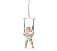Bright Starts, Door Jumper & Bouncer - Playful Parade with Padded Seat & Taggie Tags, Door Frame Clamp, Adjustable Strap, Easy Storage & Transport, Ages 6 Months +