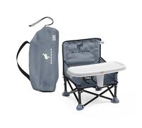 Bright Starts Ford Bronco Pop 'N Sit Portable Booster Chair, Floor Seat, Indoor/Outdoor Use, Compact Fold, Area 51 Color, 6 Mos - 3 Yrs