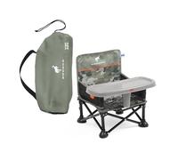 Bright Starts Ford Bronco Pop 'N Sit Portable Booster Chair, Floor Seat, Indoor/Outdoor Use, Compact Fold, Camo Print, 6 Mos - 3 Yrs