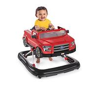 Bright Starts Ford F-150 4-in-1 Red Baby Activity Center & Push Walker with Removable Interactive Steering Wheel Toy, 6 Months and up