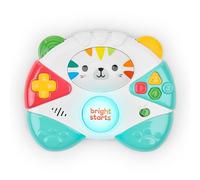 Bright Starts Gamer Buddy Game Controller Toy, Tiger, Music Toy for Baby, Video Game Sound Effects and Melodies, Lights Up, 6 Months and Up